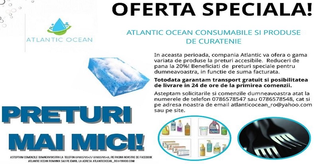 Produse curatenie Atlantic Ocean Bucuresti
