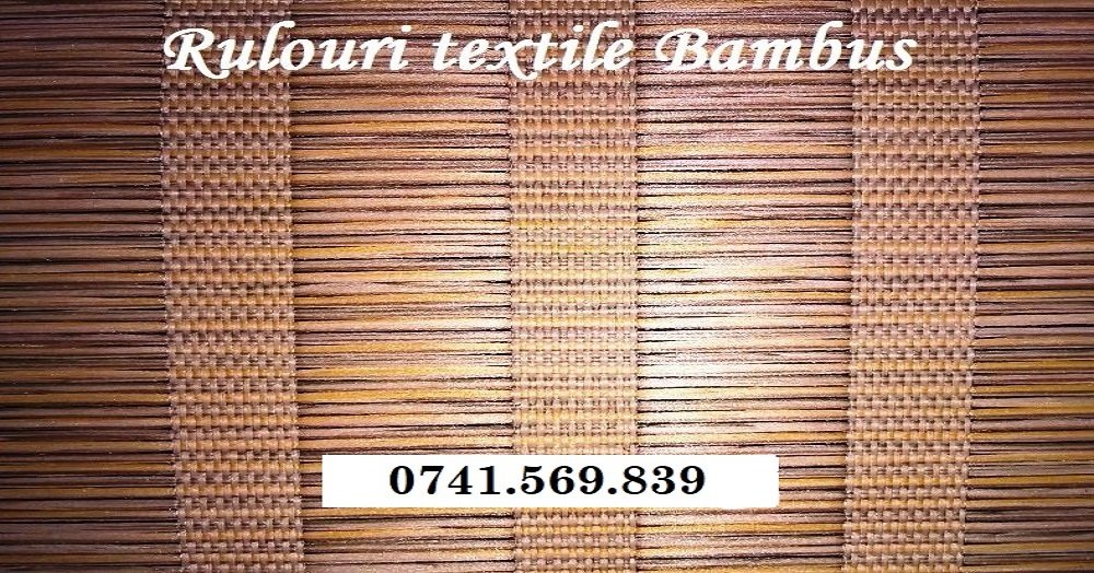 Poza rolete textile model Bambus orasul Slatina